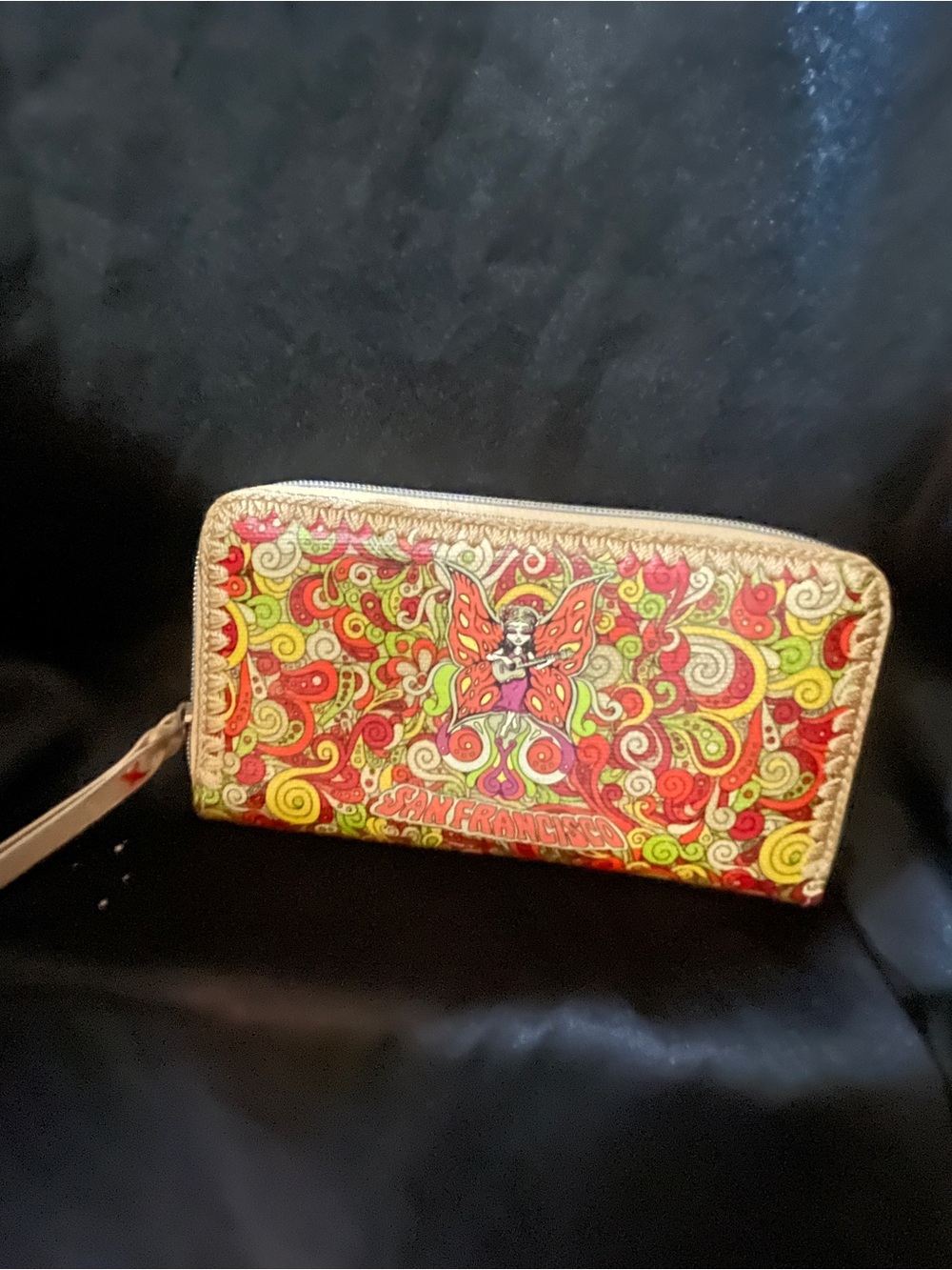 Sakroots Multicolor Zip Wallet – Artist Swirl Pattern